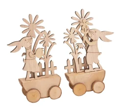 Hot VBS Holz-Steckmotiv "Rasende Osterhasen"