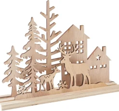 Clearance VBS Holz-Steckmotiv "Rentiere am Waldesrand"