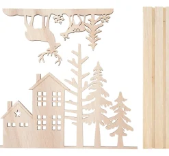 Clearance VBS Holz-Steckmotiv "Rentiere am Waldesrand"