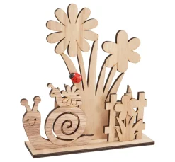 Best VBS Holz-Steckmotiv "Schneckengarten"