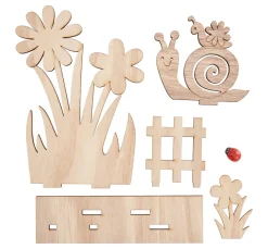 Best VBS Holz-Steckmotiv "Schneckengarten"