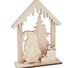 Clearance VBS Holz-Steckmotiv "Wichtelhaus"