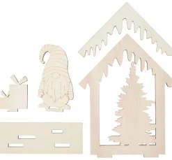 Clearance VBS Holz-Steckmotiv "Wichtelhaus"