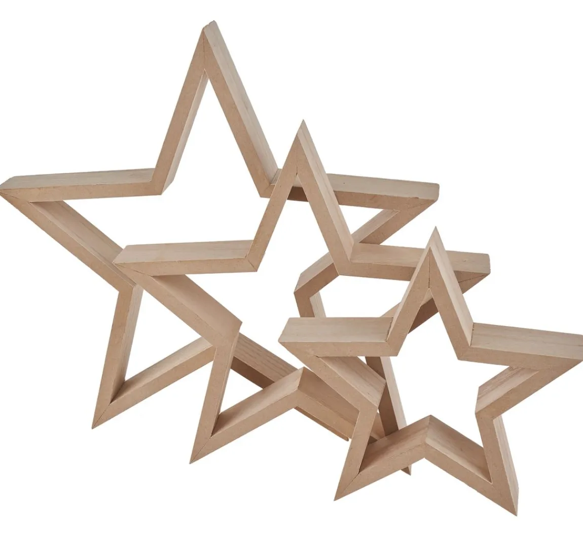 New VBS Holz-Sterne "Frame"