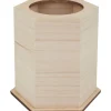 Discount VBS Holz-Stiftebox, sechseckig