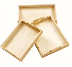 Sale VBS Holztablett, 3er-Set