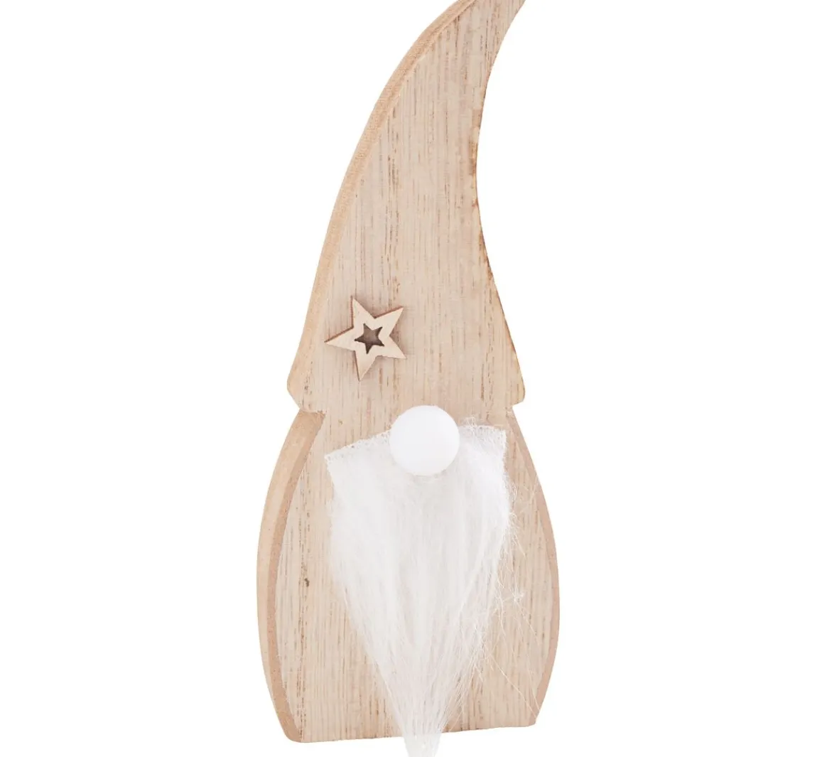 Discount VBS Holz-Wichtel mit LED-Nase
