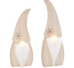 Discount VBS Holz-Wichtel mit LED-Nase