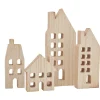 Outlet VBS Häuser-Silhouetten mit Fenster, 4er-Set