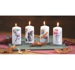 Outlet VBS Kerzen Glasuntersetzer, 5 Stück, Ø 10 cm