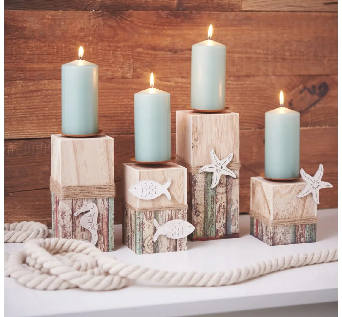 Hot VBS Kerzenständer, 4er-Set