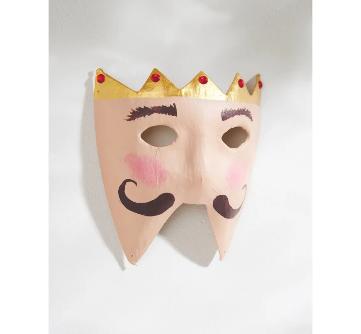 Outlet VBS Kinder-Masken, Pappmaché, 6er-Set