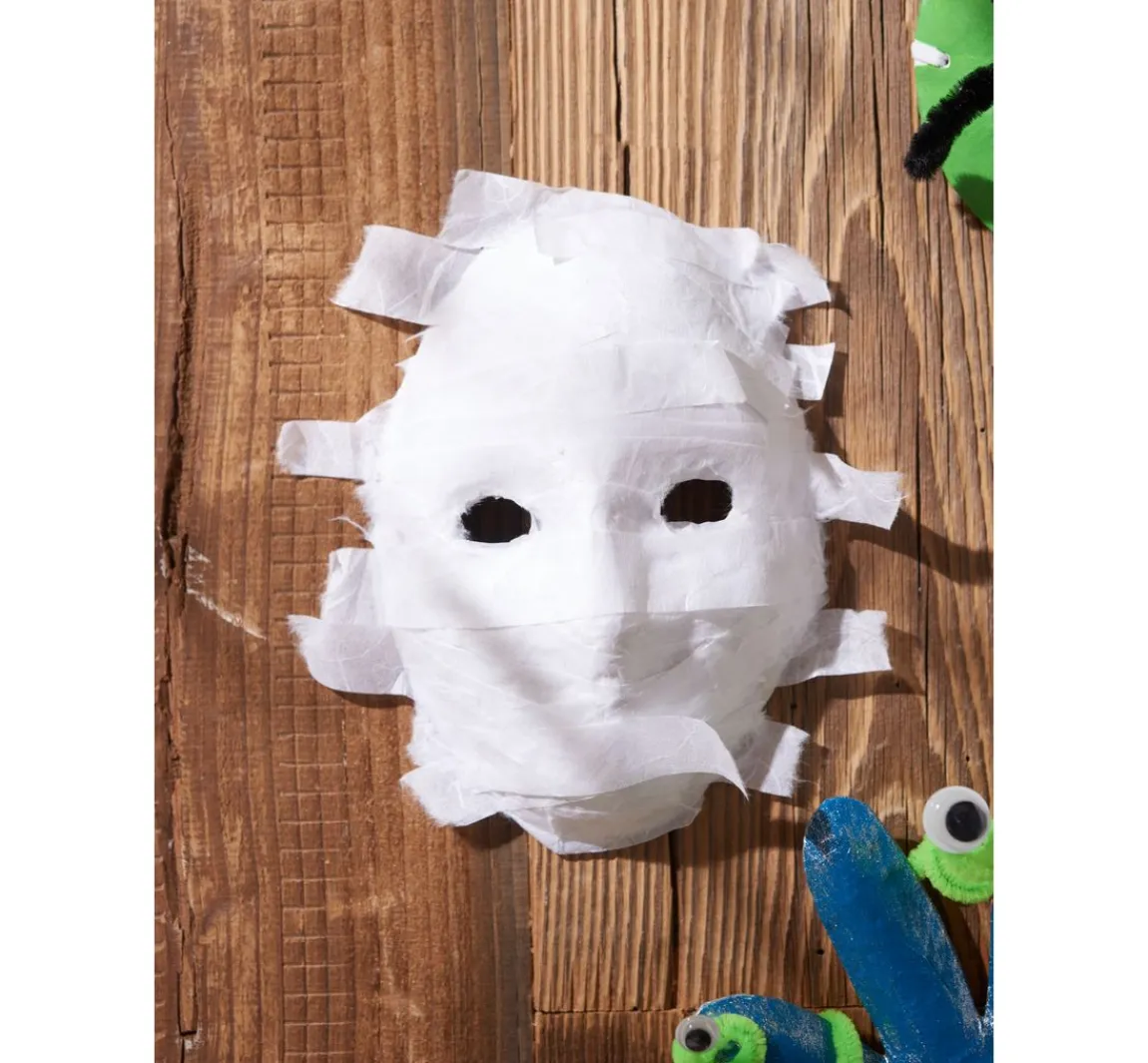Outlet VBS Kinder-Masken, Pappmaché, 6er-Set