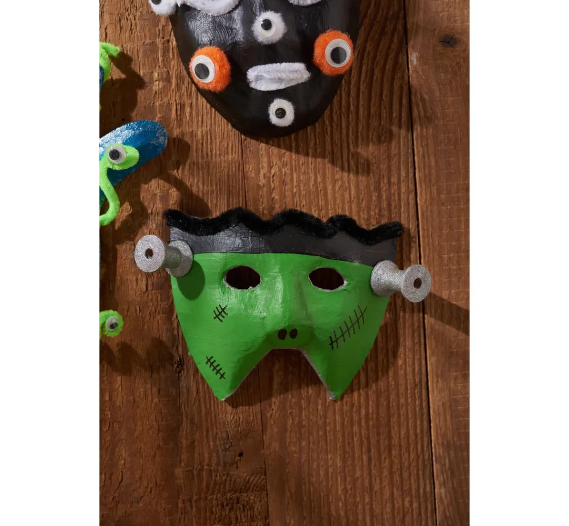 Outlet VBS Kinder-Masken, Pappmaché, 6er-Set