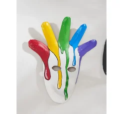 Outlet VBS Kinder-Masken, Pappmaché, 6er-Set