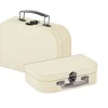 VBS Koffer, 2er-Set, aus cremefarbenem Karton