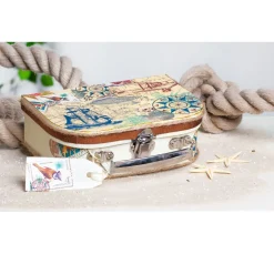VBS Koffer, 2er-Set, aus cremefarbenem Karton