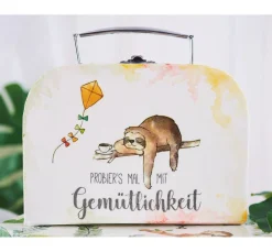 VBS Koffer, 2er-Set, aus cremefarbenem Karton