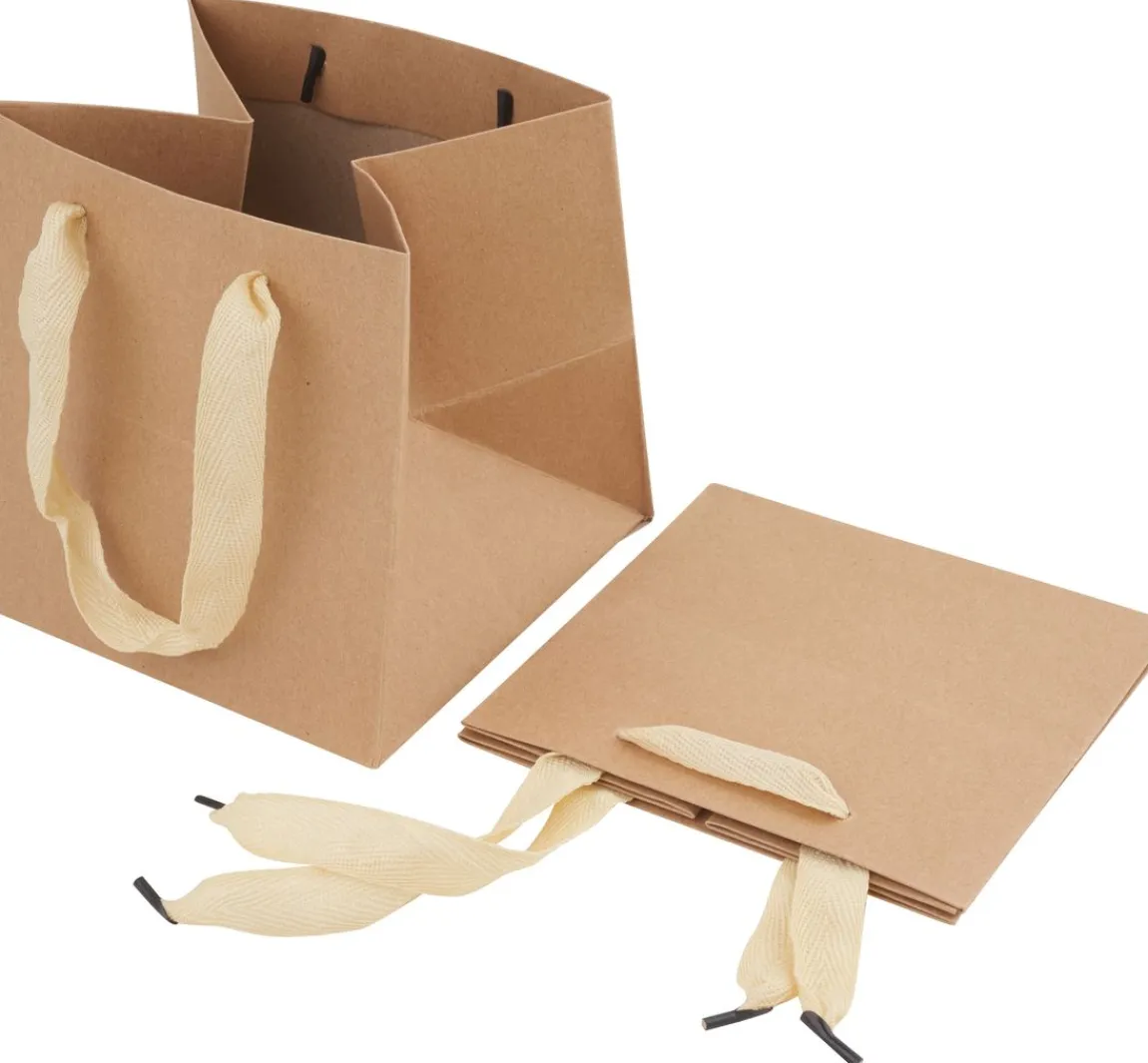 VBS Kraftpapiertüte quadratisch, 2 Stück