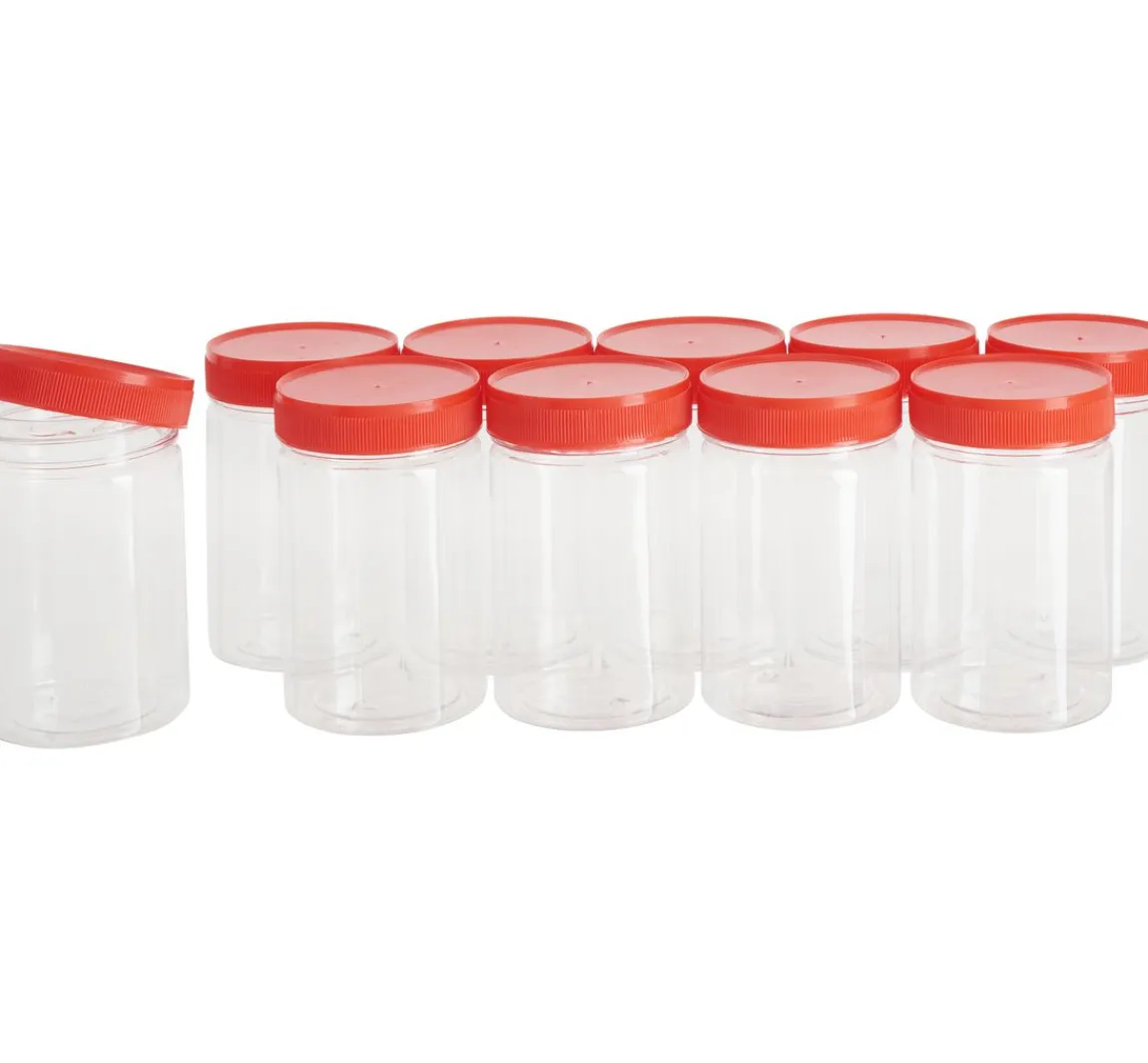 Clearance VBS XXL VBS Kunststoffboxen mit Schraubdeckel, 200 ml, 10 Stück