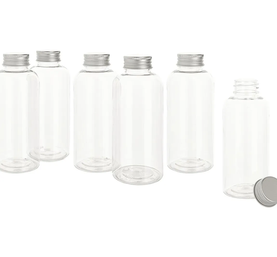 Best VBS Kunststoff-Flasche mit Schraubdeckel, 6 Stück