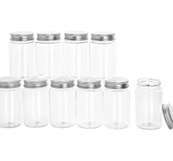 Clearance VBS Kunststoff-Glas mit Schraubdeckel, Ø 5 cm, 10 Stück