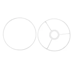 Discount VBS Lampen-Ringe, weiß, Ø 30 cm