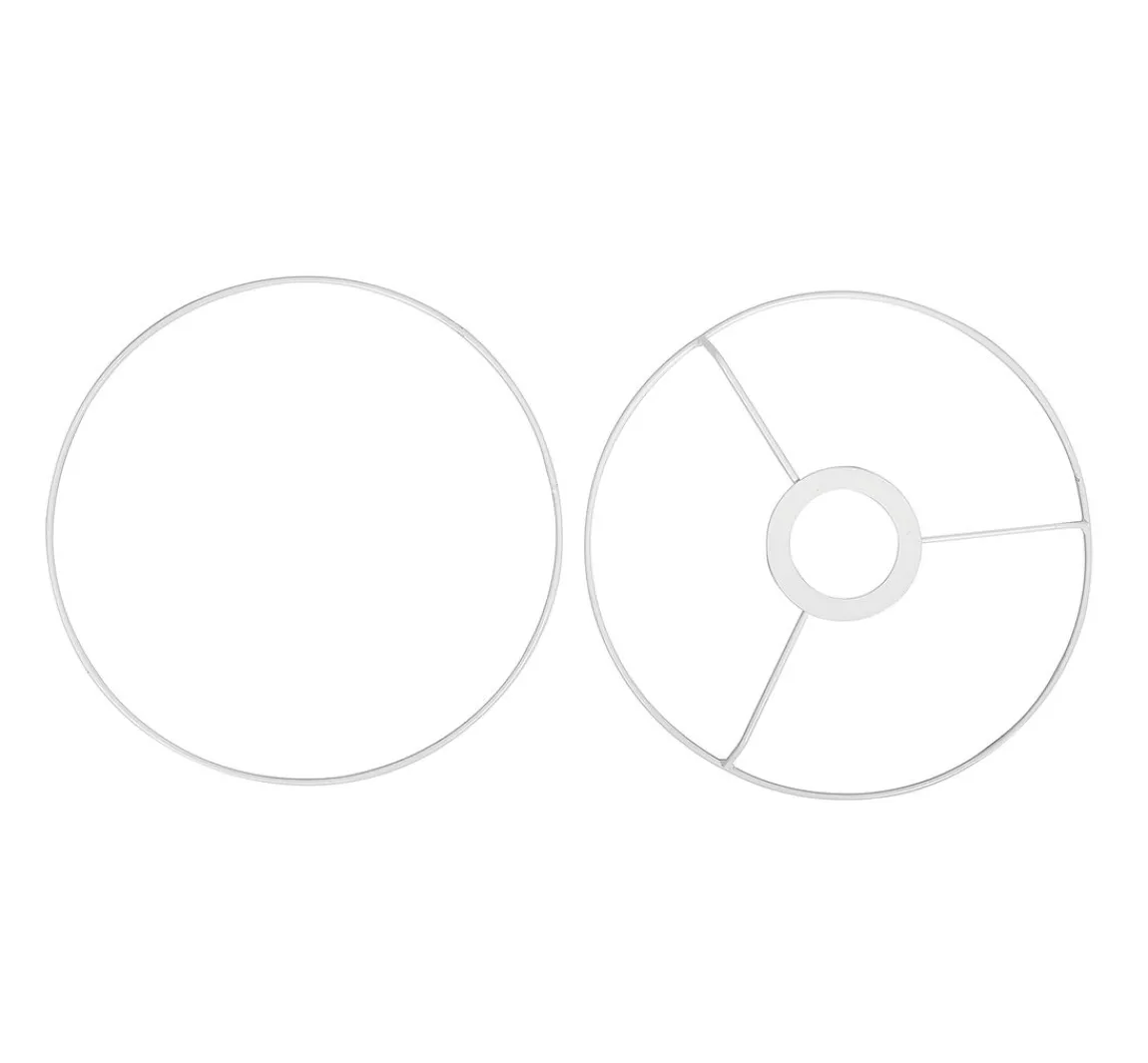 Discount VBS Lampen-Ringe, weiß, Ø 30 cm
