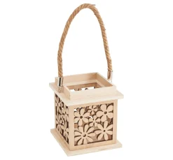 Outlet VBS Laterne "Blumen", Sperrholz furniert