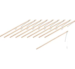 Discount VBS Laternenstab aus Holz mit LED, 10 Stk.