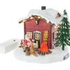 Discount VBS LED Miniatur Weihnachtshaus im Schnee