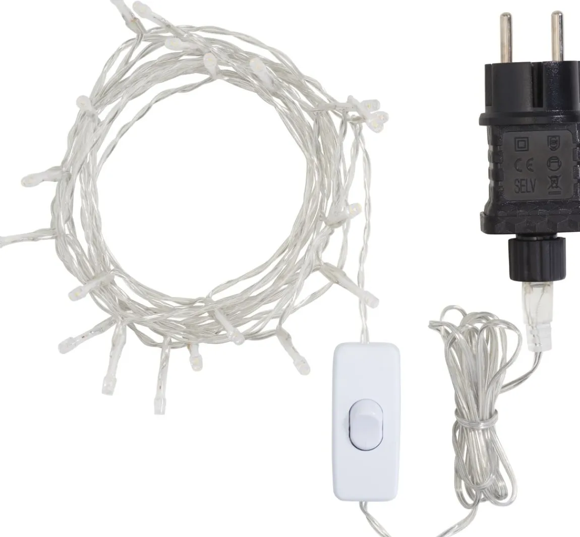 Best VBS LED-Lichterkette mit Schalter, 20 LEDs