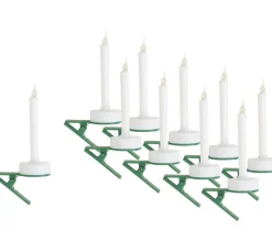 Hot VBS LED-Tannenbaumkerze mit Clip, 10 Stück