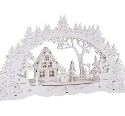 Hot VBS Lichterbogen "Haus im Wald & Schneemann", inkl. LED