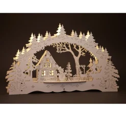 Hot VBS Lichterbogen "Haus im Wald & Schneemann", inkl. LED