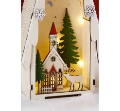 Outlet VBS Lichtertanne mit Winterszene, inkl. LED