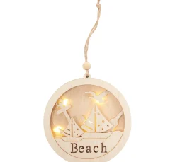 Best VBS Maritimer Anhänger "Segelboote Beach"