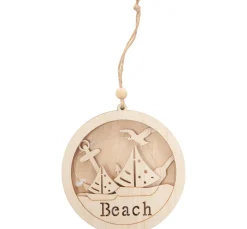 Best VBS Maritimer Anhänger "Segelboote Beach"