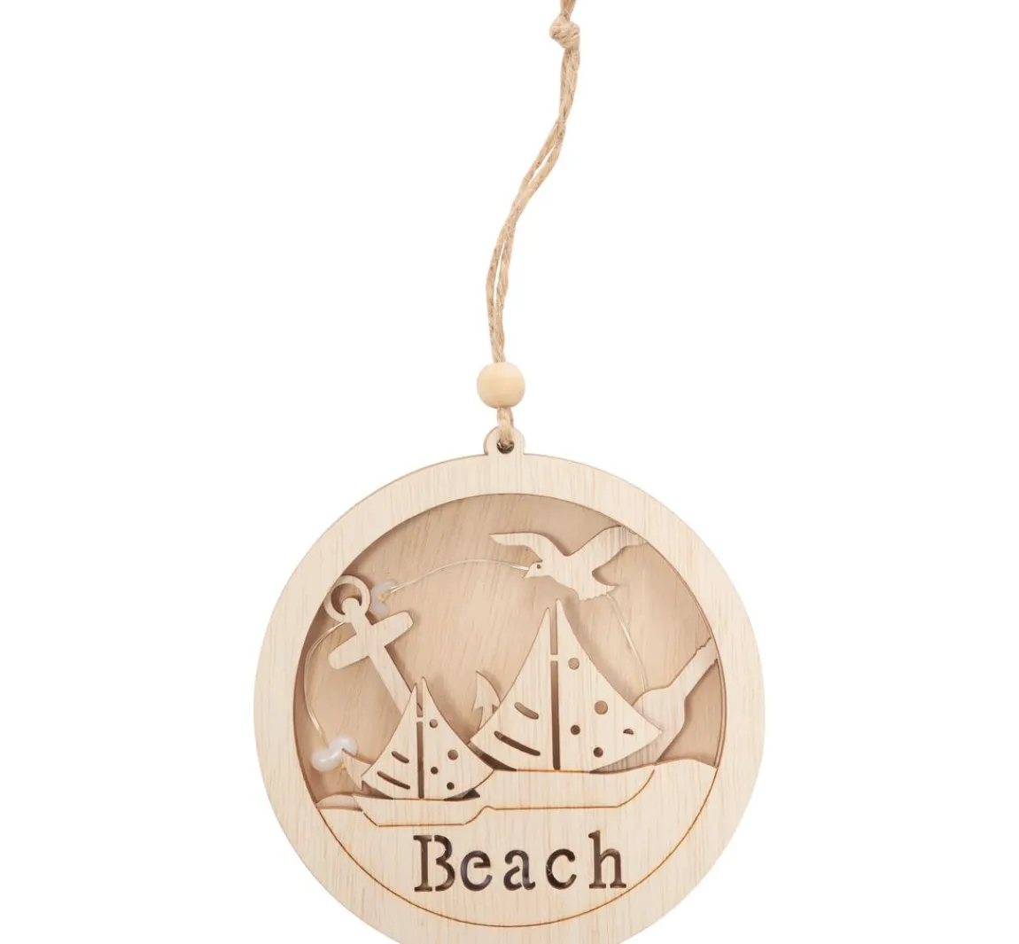 Best VBS Maritimer Anhänger "Segelboote Beach"