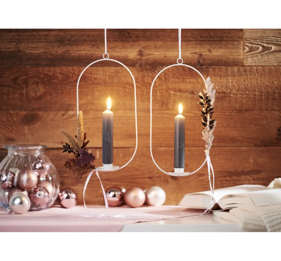 Outlet VBS Metallring "Moora - Oval" für Stabkerze