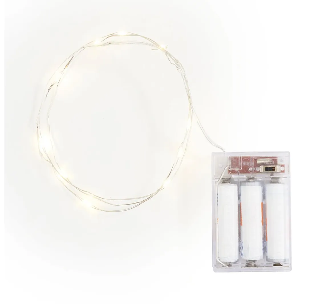 Hot VBS Micro-LED-Lichterkette "10 LEDs", mit Timer