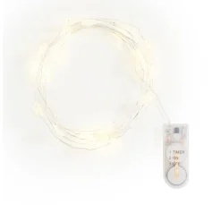 New VBS Micro-LED-Lichterkette "Schneeflocke", mit Timer