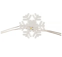 New VBS Micro-LED-Lichterkette "Schneeflocke", mit Timer