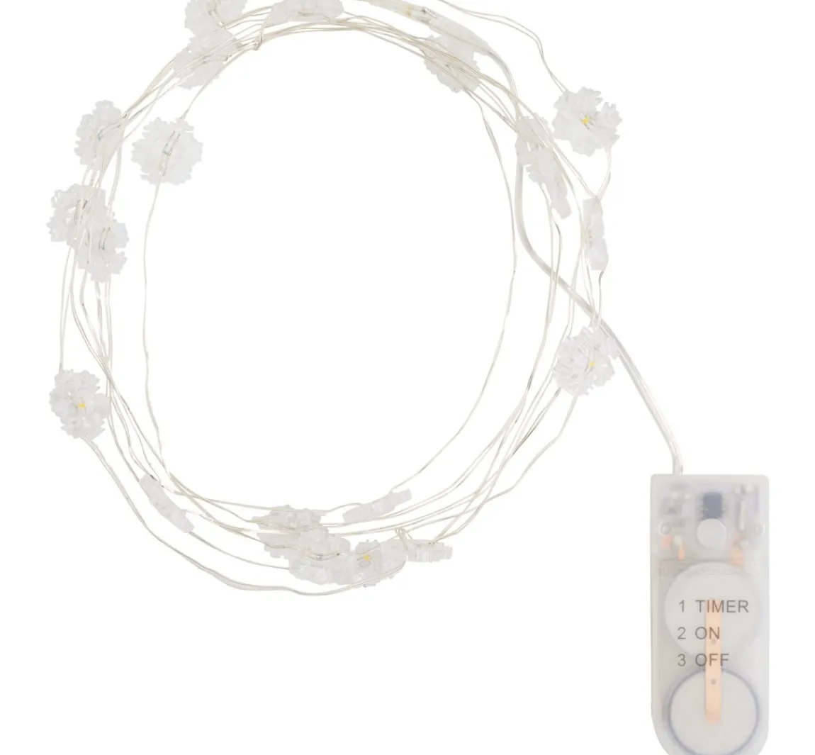 New VBS Micro-LED-Lichterkette "Schneeflocke", mit Timer