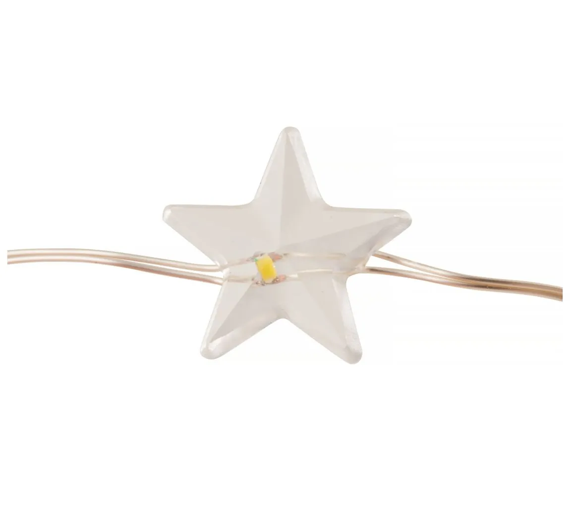 Best VBS Micro-LED-Lichterkette "Stern", mit Timer
