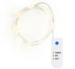 Best VBS Micro-LED-Lichterkette "Stern", 10 LEDs, mit Timer