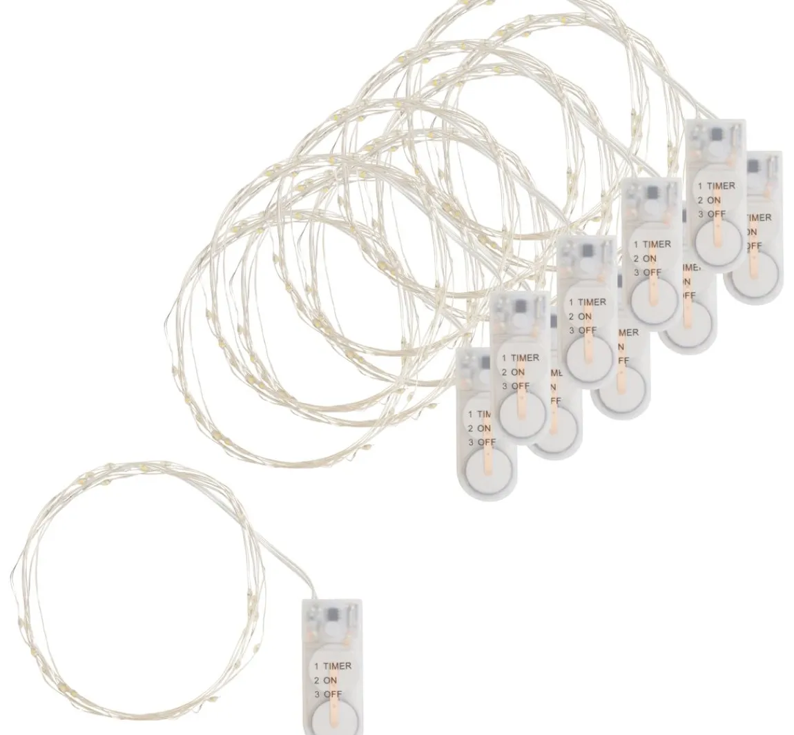 Online VBS XXL VBS Micro-LED-Lichterketten mit Timer, 10 Stück