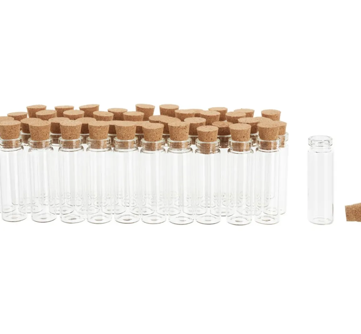 Hot VBS XXL VBS Mini Gläschen mit Korken, 42 Stück