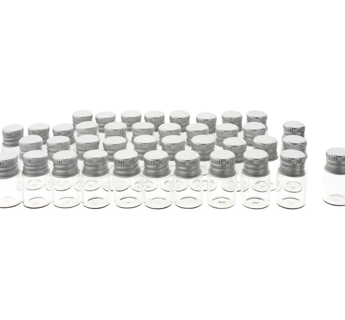Discount VBS XXL VBS Mini Gläschen mit Schraubdeckel, 40 Stück