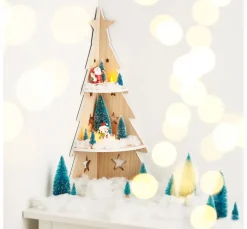 Clearance VBS Miniatur Tannenbaum, 16er-Set, beschneit